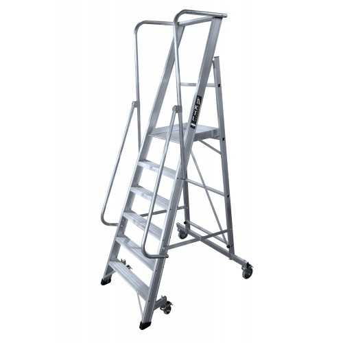 2XL-S Escalera móvil con plataforma, plegable